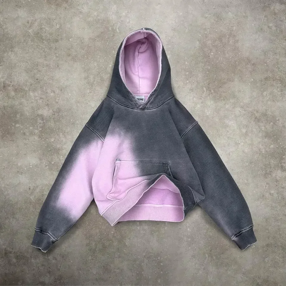 Kravata Dye Streetwear Goth Punk Nadmerná mikina mikiny pánske dámske y2k hipjuku hip hopové šaty s dlhým rukávom pullover mikiny