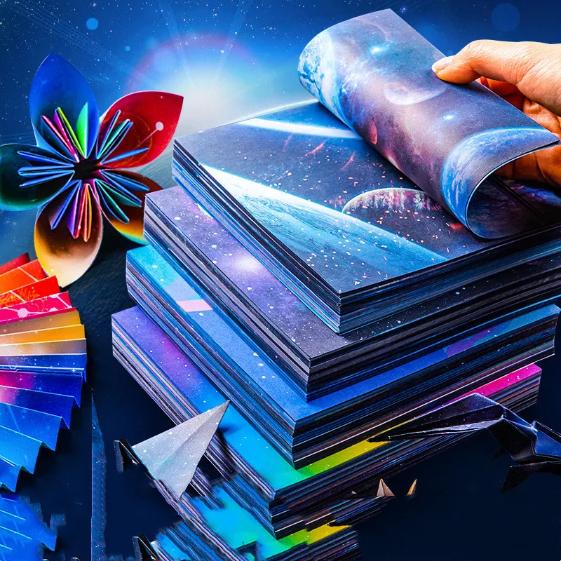 Kreativita štvorcový origami papier Kid DIY ručne vyrábané dvojité bočné sfarbenie