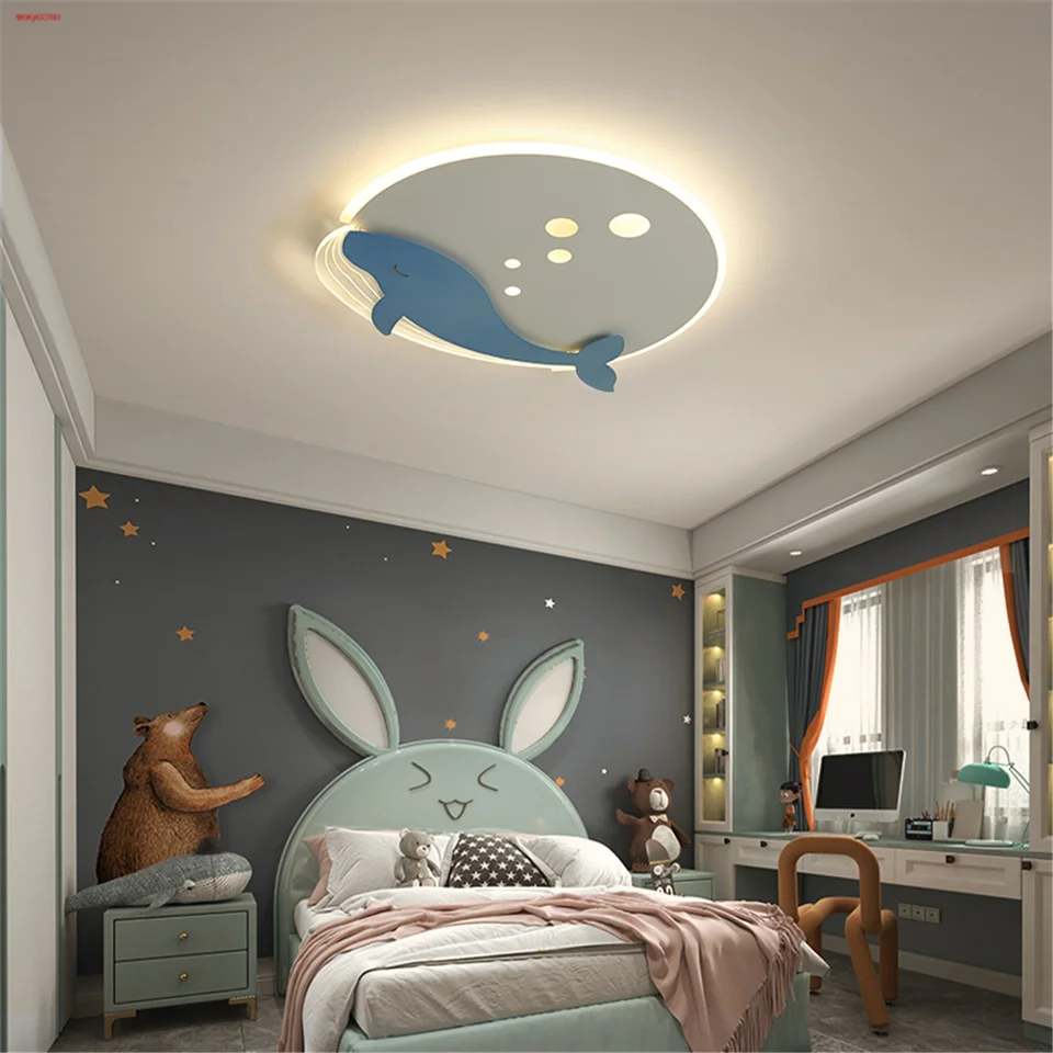 Kreatívna akrylová veľryba LED stropná lampa LED LED LED žiarovka Koridor materská škola spálne Dekorácie menovacie osvetlenie svietidiel