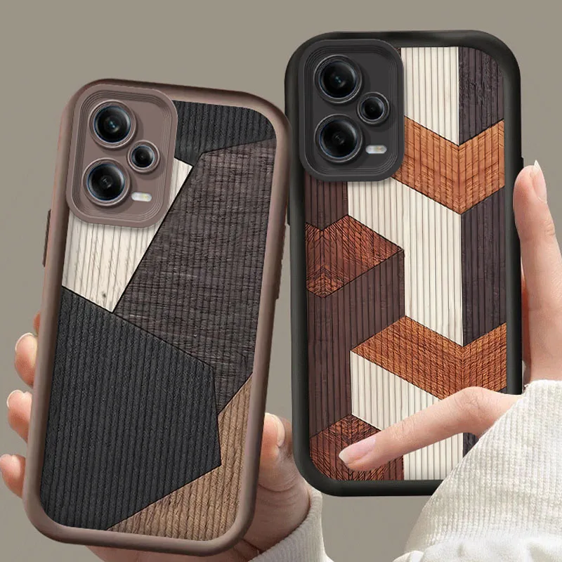 Kreatívna geometrická pruh pre puzdro pre Xiaomi Redmi Poznámka 13 12 11 Pro Plus 4G 5G 12S 11S 10S 10 9S 8 12C 13C A3 SOCPORPORPPORT Cover