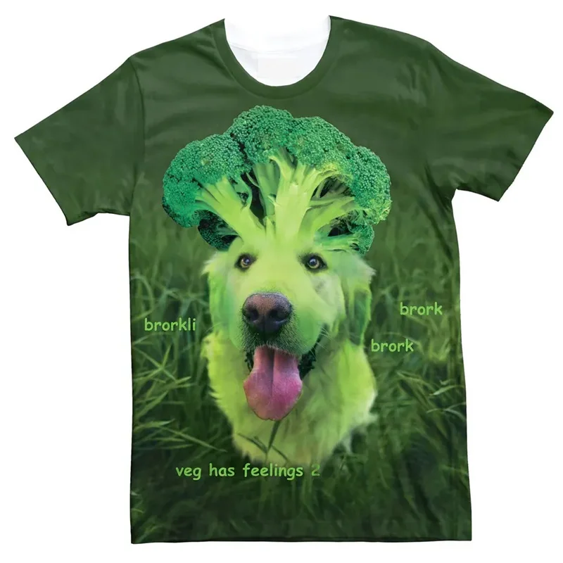 Kreatívne 3D tlačené zvieracie tričko Men psie mačka grafické tričká Tops Dám