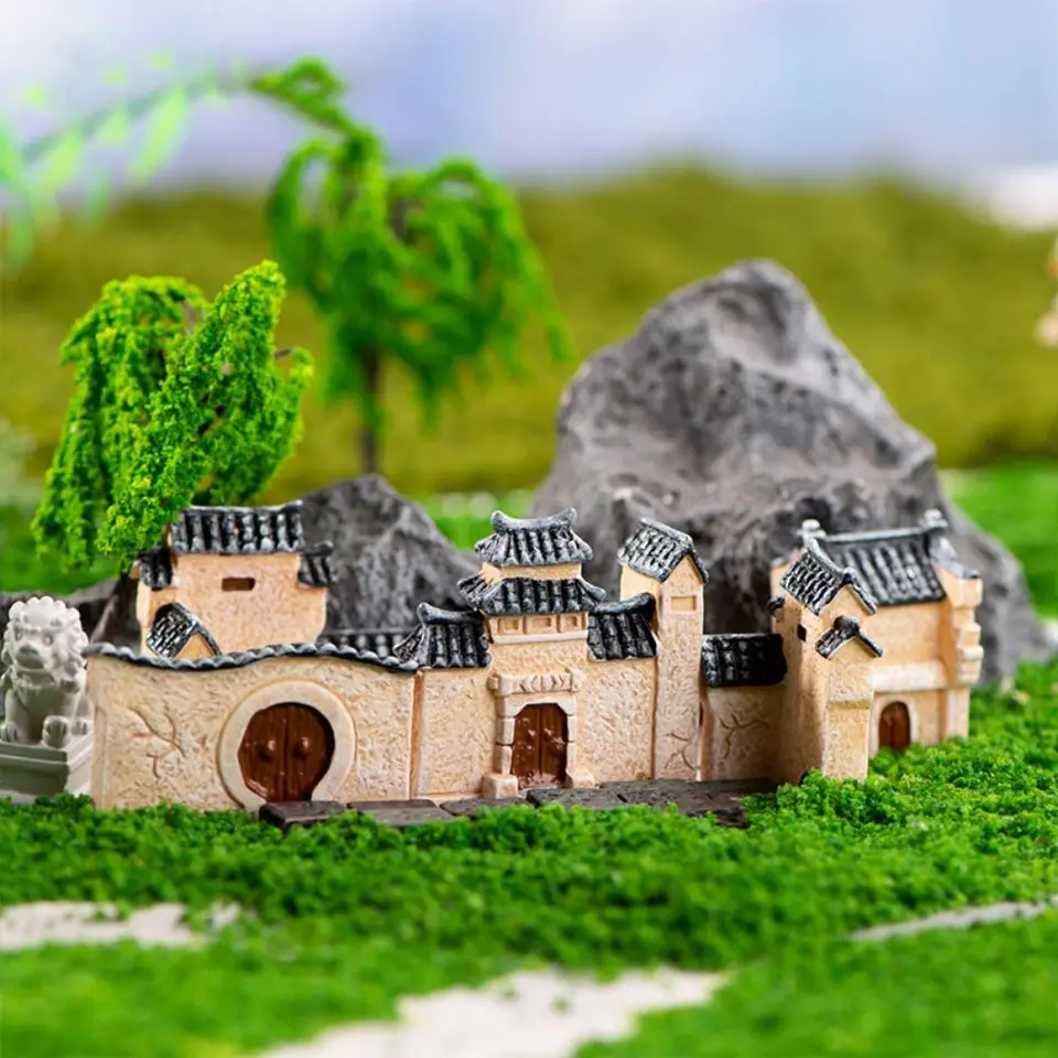 Kreatívne dekoratívne mini živice retor retor živice bonsai terénne úpravy čínske