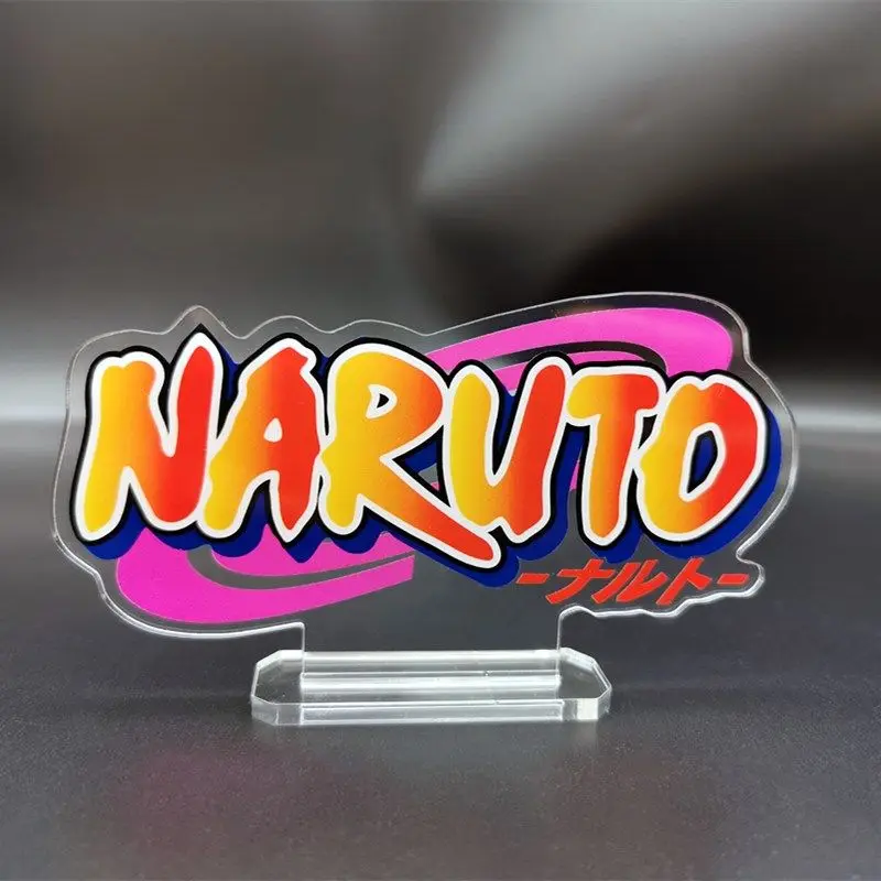 Kreatívne dekorácie stolového stola Naruto Anime Naruto Figure Model Príslušenstvo farebné akrylové zobrazovacie dosky Boy Girls Darček