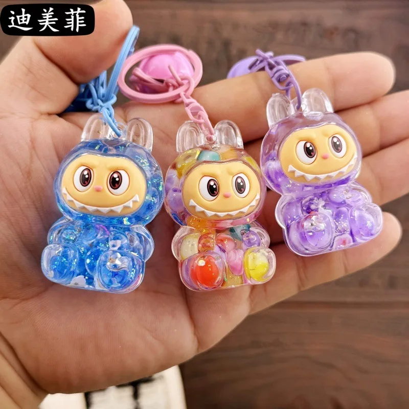 Kreatívne kľúče olejová séria Doll Quicksand Bottle Small prívesok darčeková dekorácia