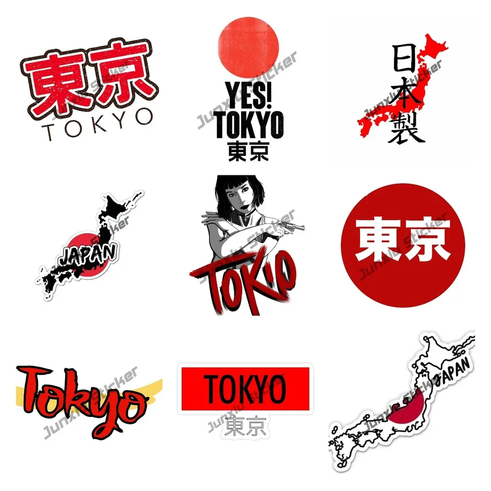 Kreatívne nálepka automobilu vyrobená v japonskej nálepke Japan Tokyo Graffiti STRACKER STRACKER KLIMITÁCIA DECAL MOTORY