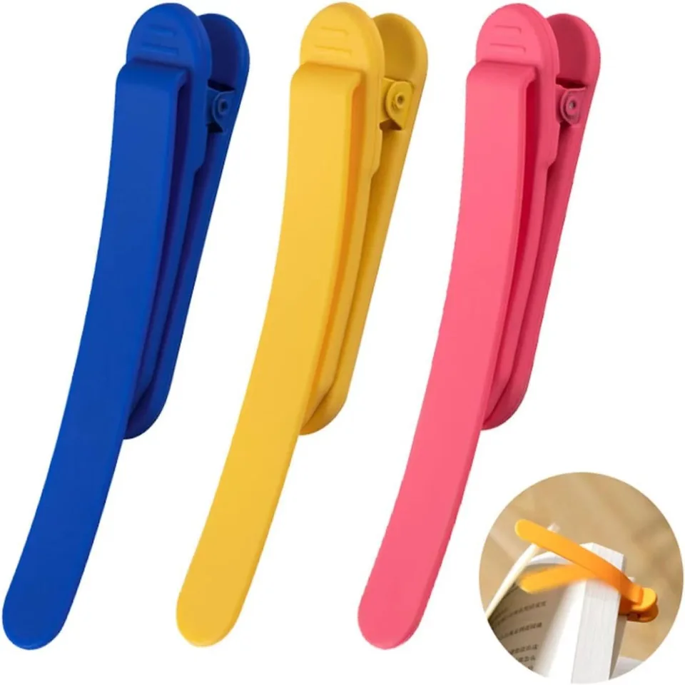 Kreatívne silikónové záložky klip Staionery Notebook záložky Buckle Supplies Book Markers