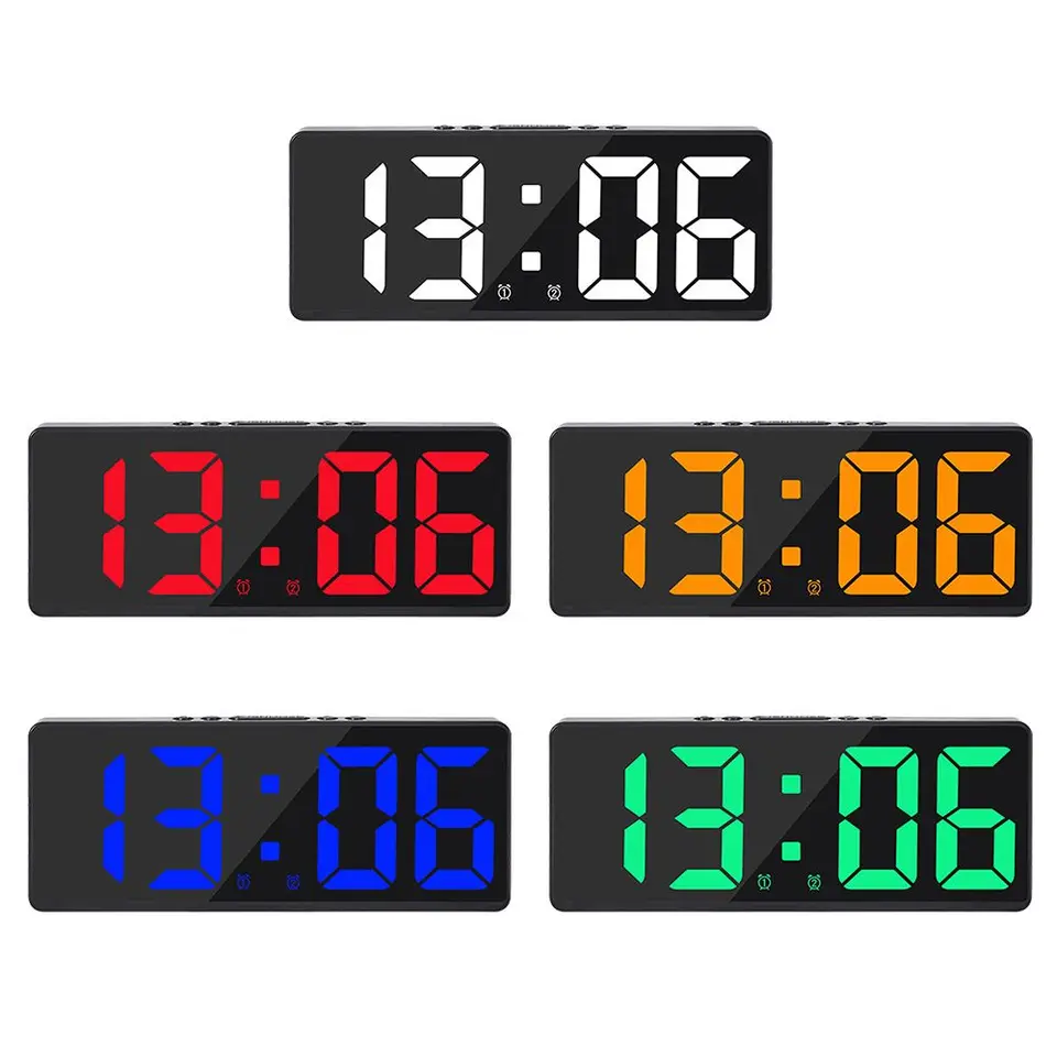 Kreatívne číslo Color Color Nightlight LED Číslo LED Číslo elektronických hodín podsvietenia stola
