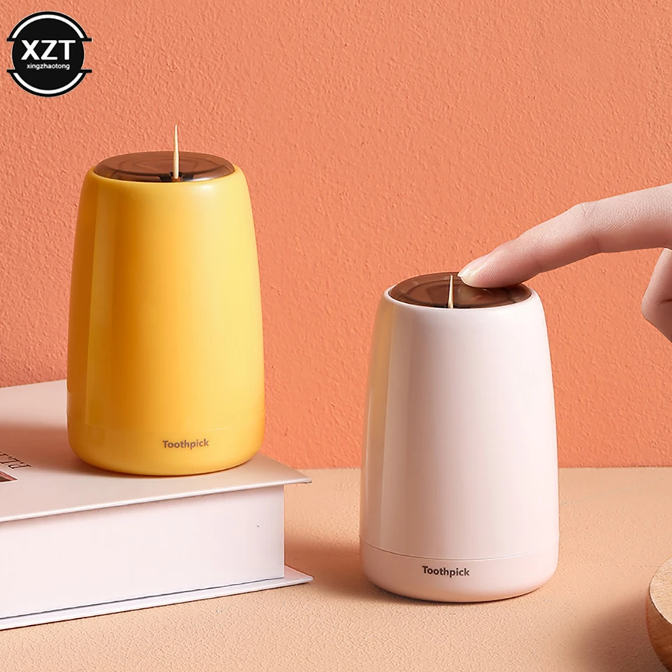 Kreatívny automatický držiak na držiak na špáradlo Držiak na kontajner pre domácnosť Table Table Table Špáradlo Plastové kruhové skladovanie