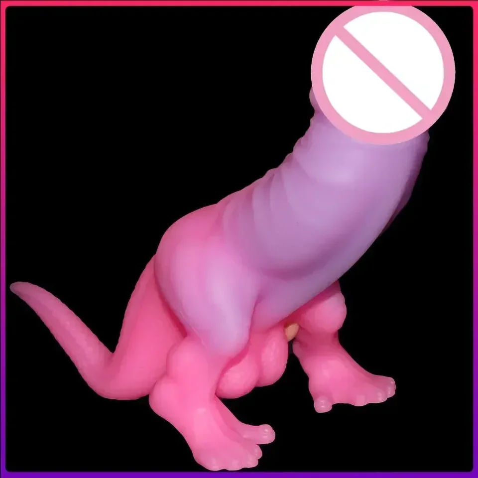 Kreatívny dinosaurus monster análny dildo Soft Butt Masturbdator Anus Dilator Realistický penis