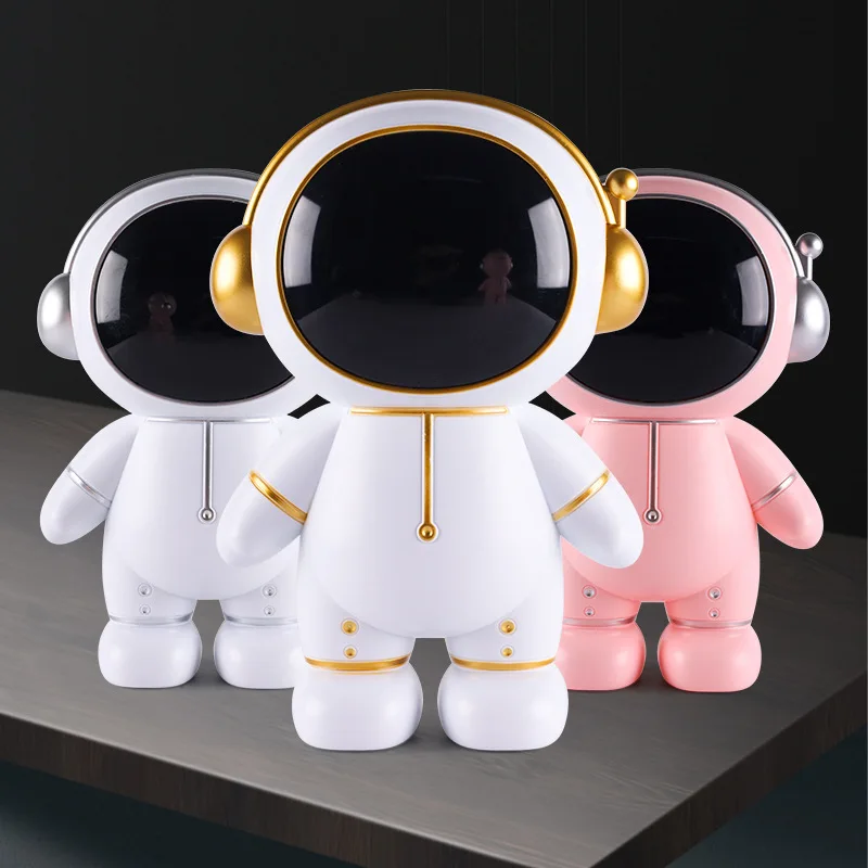 Kreatívny kozmický prasiatko Banka nerozbitných detí pre deti Money Mince Saving Jar Astronaut Storage Box Birthday Darček hračky