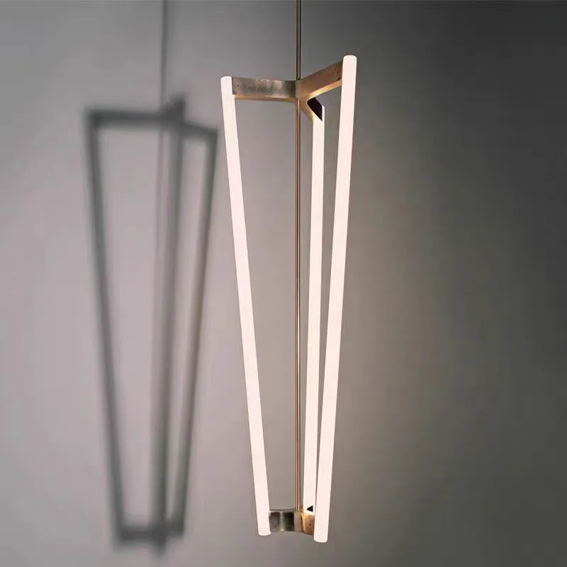 Kreatívny LED potrubie luster minimalistick