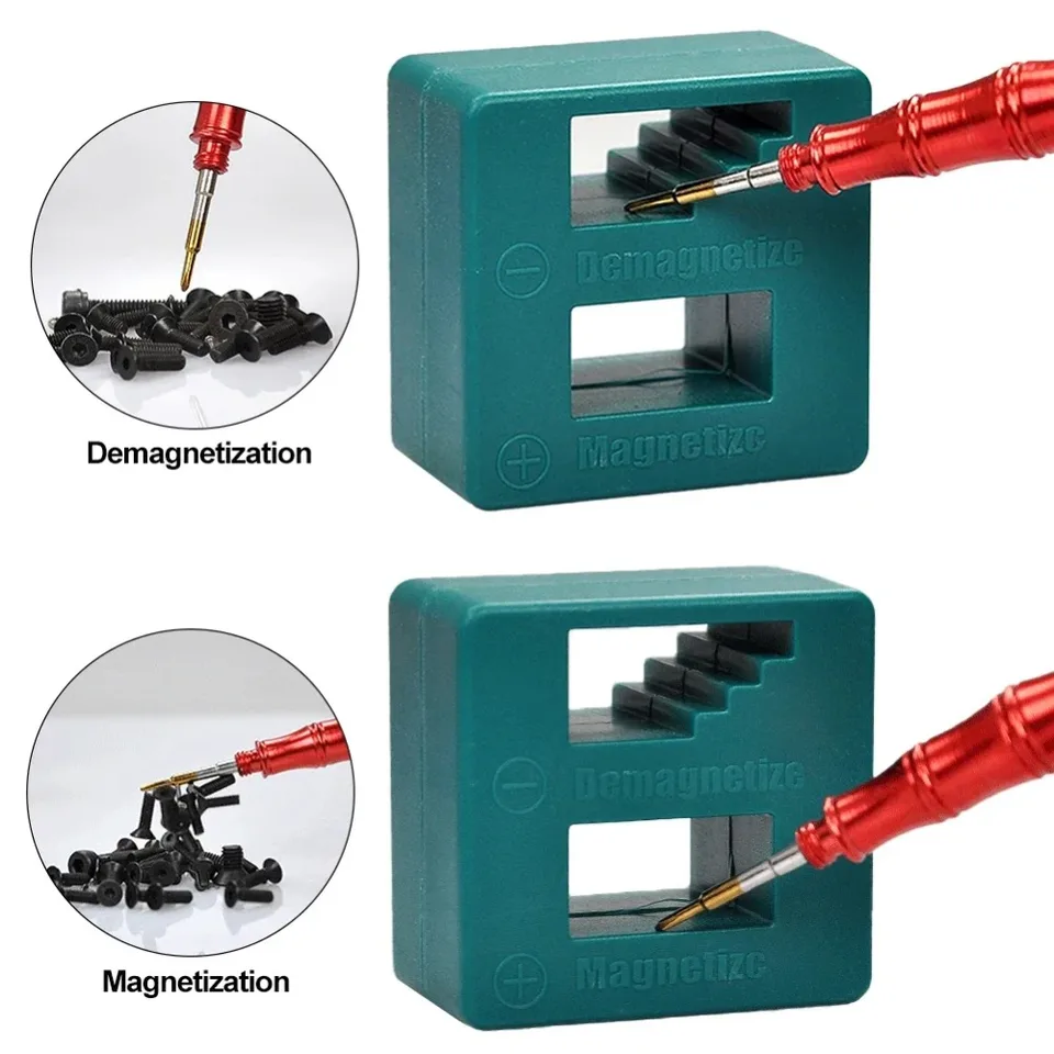 Kreatívny mini skrutkovač DeGausser rýchlo magnetizačný prenosný demagnetizátor pre prenosnosť pre degaussing výkonný magnetický pick -up nástroj