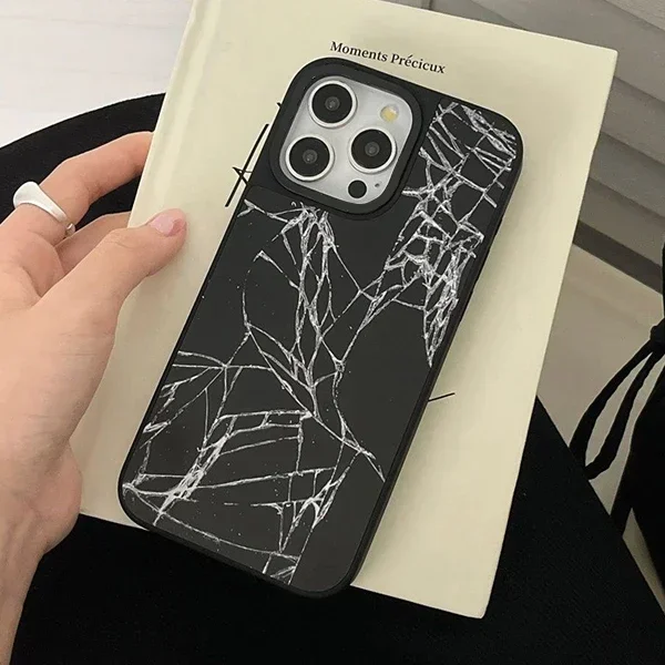 Kreatívny pokrytý kryt telefónu pre telefóny pre iPhone 11 12 13 14 15 16 16 Pro Max Pase pre iPhone 16 Pro Max