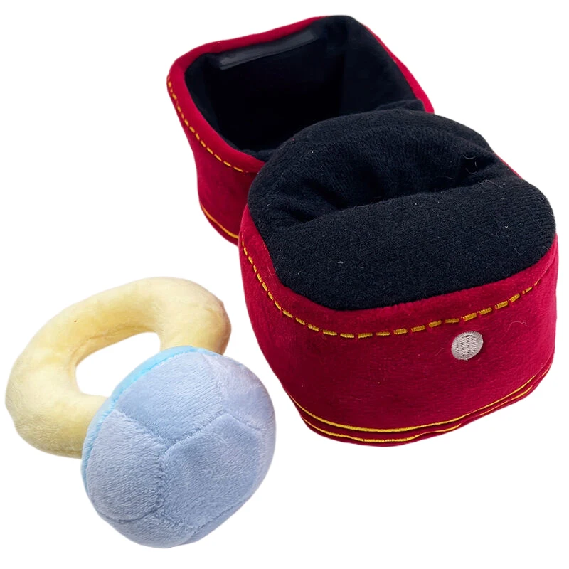 Kreatívny prsteň Plush Toy Love Diamond Ring Case Pase Pet Pet Chew Hračky zvuky šteniatka Deti roztomilé mäkké psie horké hračky