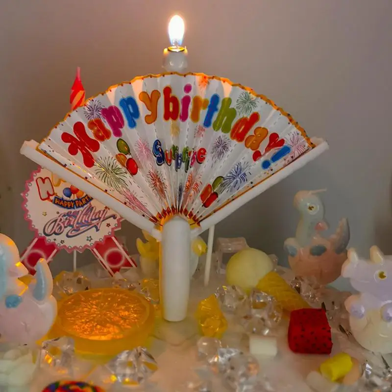 Kreatívny ventilátor v tvare sviečok k narodeninám Téma prekvapenie sviečky vtipné prianie sviečky na barchle tortu cupcake candle dekor