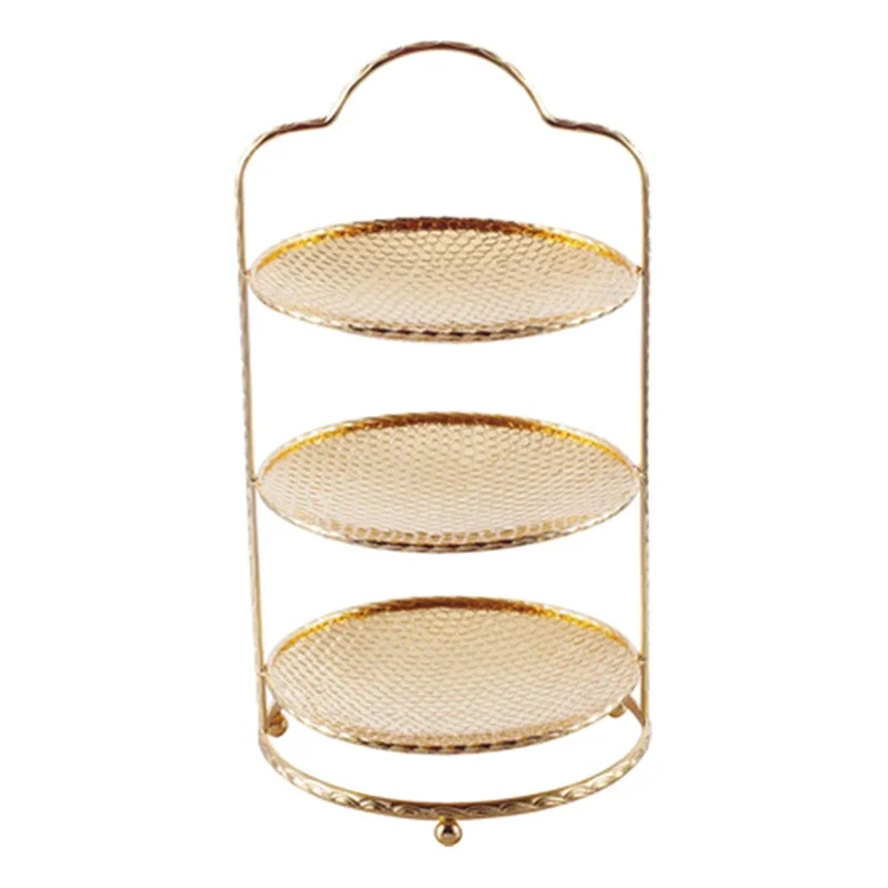 Kreatívny vzor trojvrstvové mini občerstvenie ovocný tanier KTV Bar reštaurácia Resear Cake Rack Snack Plate Water Cube Cake Rack