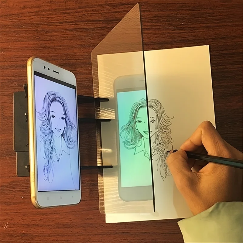 Kreslenie projekcie Kopírovanie Kopavovacej dosky Výučba kresby Nástroje stola Table Skicing Optical kreslenie doska Univerzálny mobilný telefón
