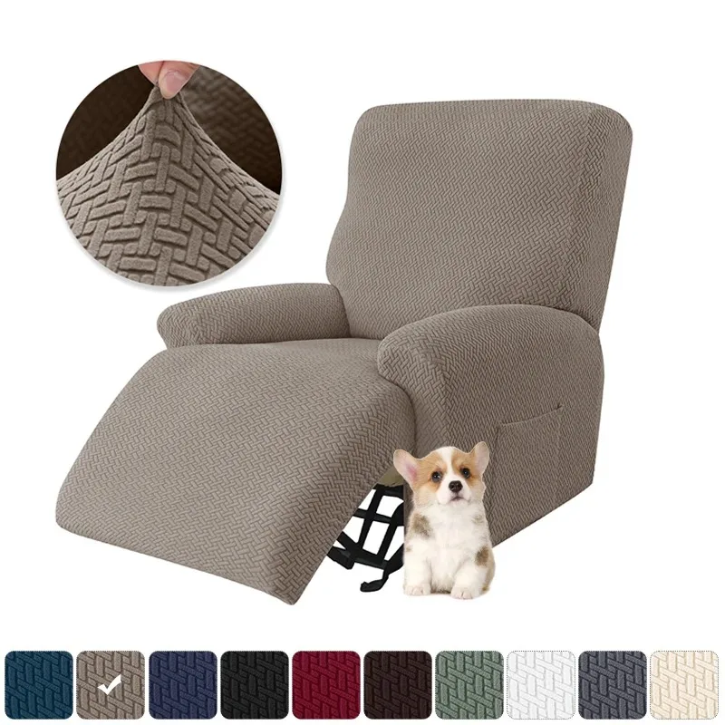 Kreslo pohovka pokrytie pletene Jacquard Lazy Boy Elastic Sofa Protector relax kreslo kreslo obýva