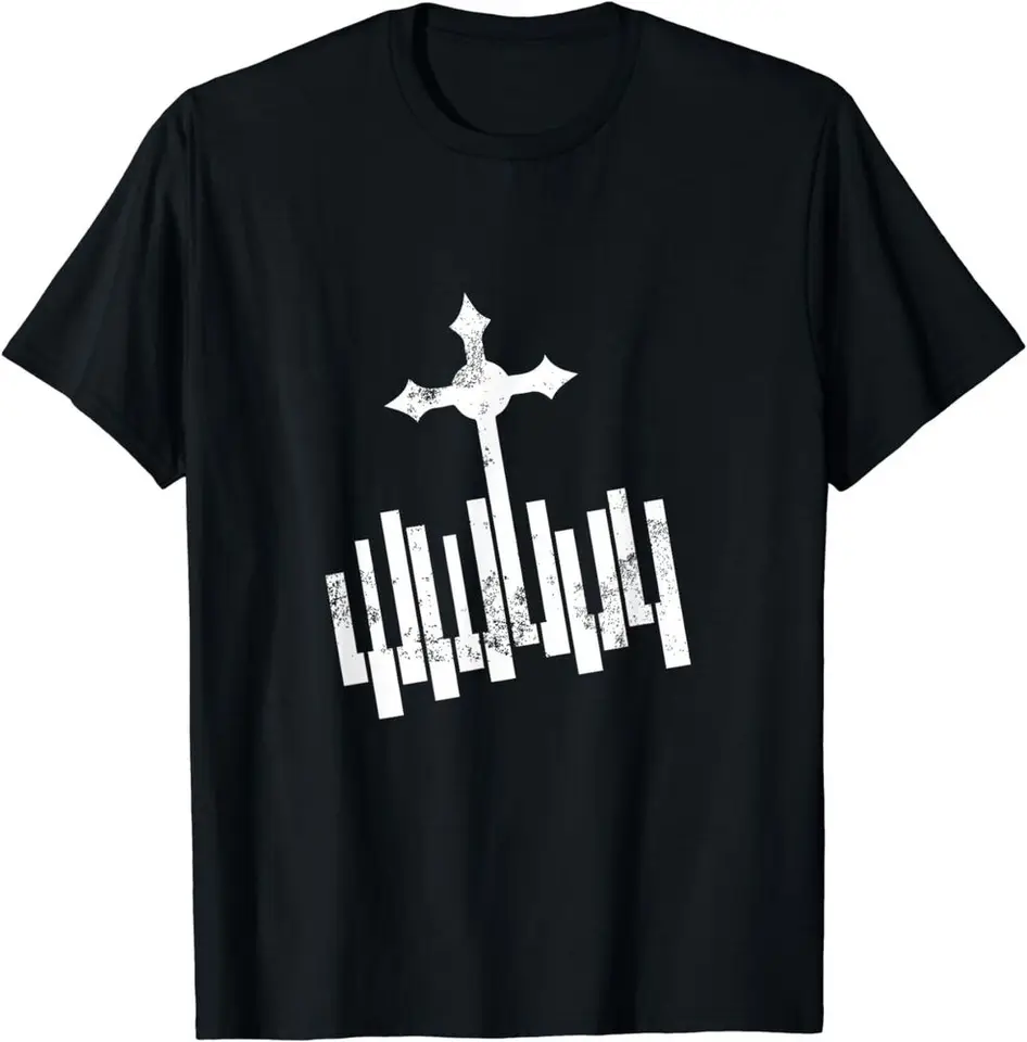 Kresťanská klávesnica, tričko milenca klavíra pre mužov oblečenie Ženy Tees y2k Tops unisex letný krátky rukáv
