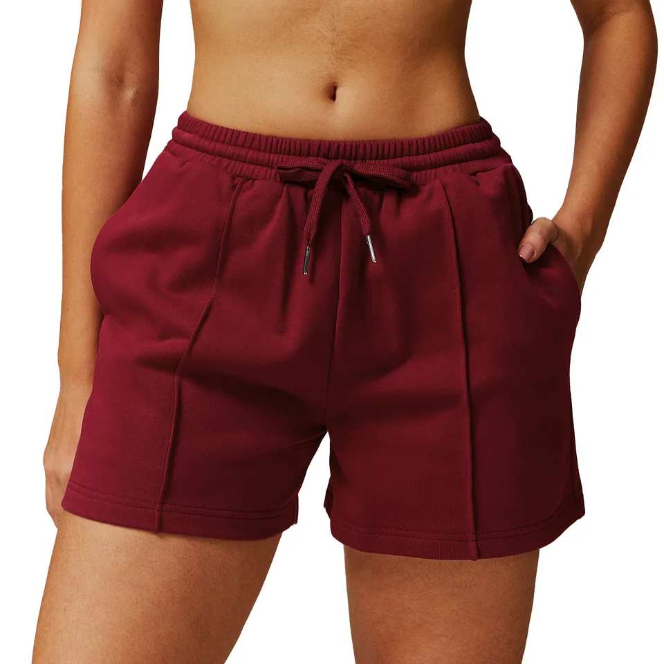 Krivka morskej panny 2025 Spring Vysoký pás Loose Sports Pants Pocket Neformálne bežecké šortky vonkajšie opotrebenie všetkých šortiek