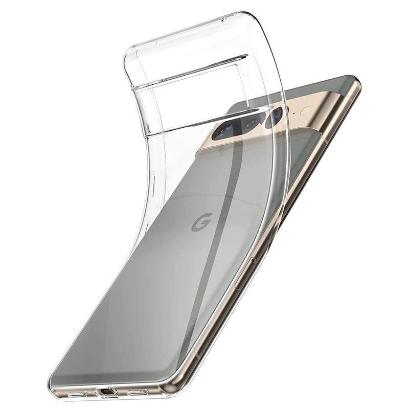 Krištáľovo ultra tenké čisté silikónové mäkké puzdro pre Google Pixel 9 8 7 6 Pro XL 9a 8a 7a 6a Transparentné krytie Slim Case Case Case Case