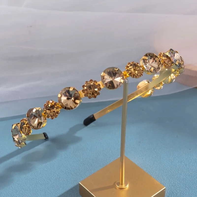 Krištáľová svadobná čelenka Tiara Party Svadobná svadobná čelenka Hairband pre ženy svadobné vlasové doplnky šperky Tiara
