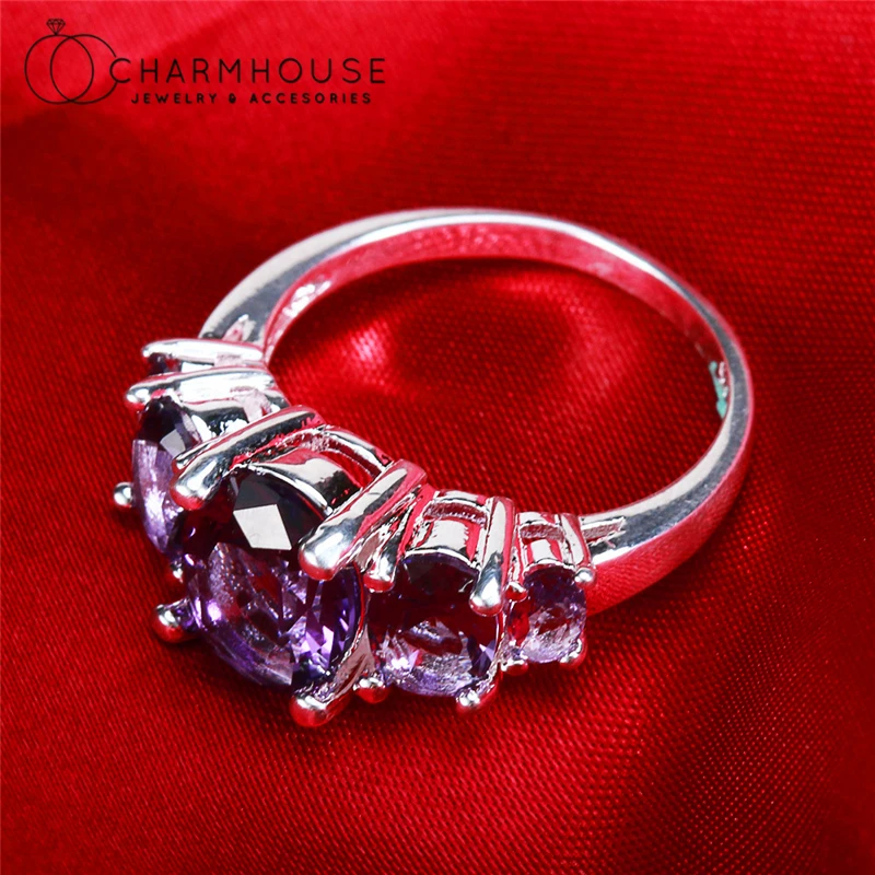 Krištáľové prstene pre ženy S925 Striebro zirkónia zásnubný prsteň Anillos Bague Femme Nové módne šperky Acccesory Party Darčeky