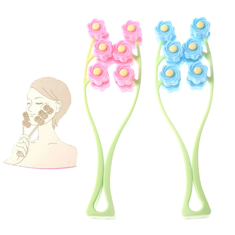 Krk na valcový valček štíhle masáž Massager Zhrievanie tváre Odstráňte