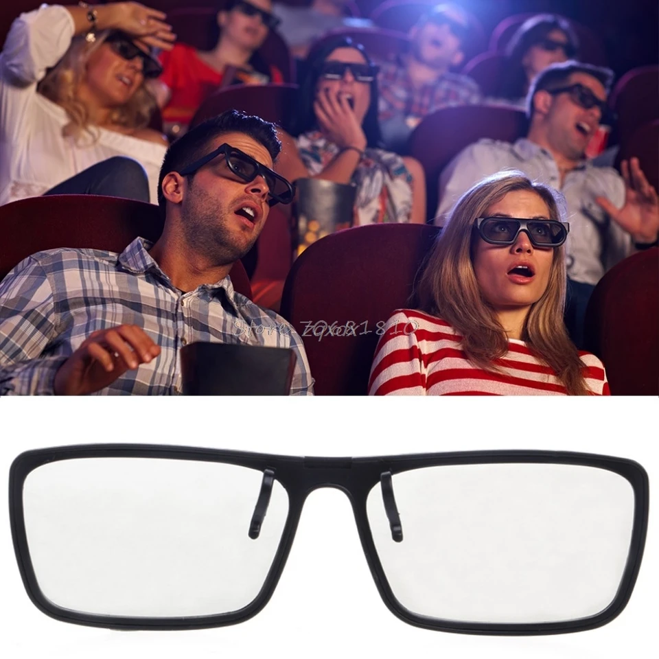 Kruhový kruhový pasívny pasívny polarizovaný 3D okuliare pre televíziu Real 3D Cinema 0,22 mm