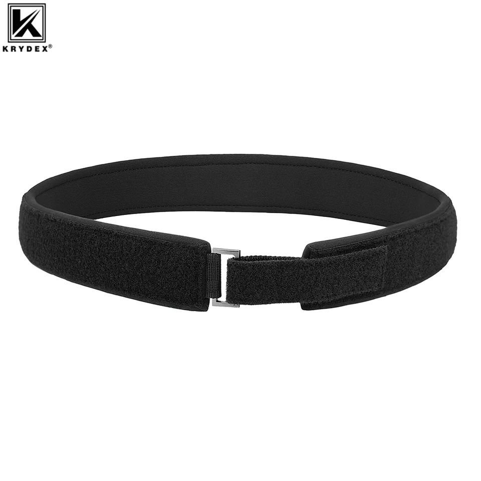Krydex Tactical 1,5 '' Polded Inner Men Reel Black Loop Lorned Belt Pohodlný vnútorný bitkový strelecký pás