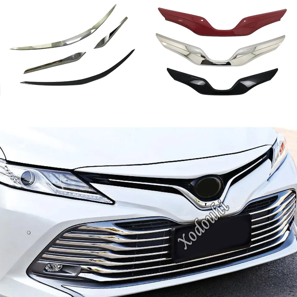 Kryt automobilového krytu nárazníka s hlavou prednej mriežky mriežky mriežky GRILLE OBELE ODEL ODEL pre Toyota Camry XV70 2018 2019 2020 2021 2022 2023