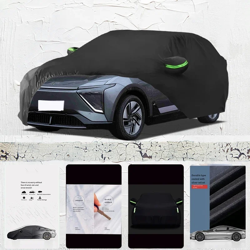 Kryt automobilu prispôsobený pre hiphi y vonkajší slnečný tieň anti-uV dažďový sneh hmla odolná voči prachovi odolné voči prachovému automobilu Vonkajšie pokrytie