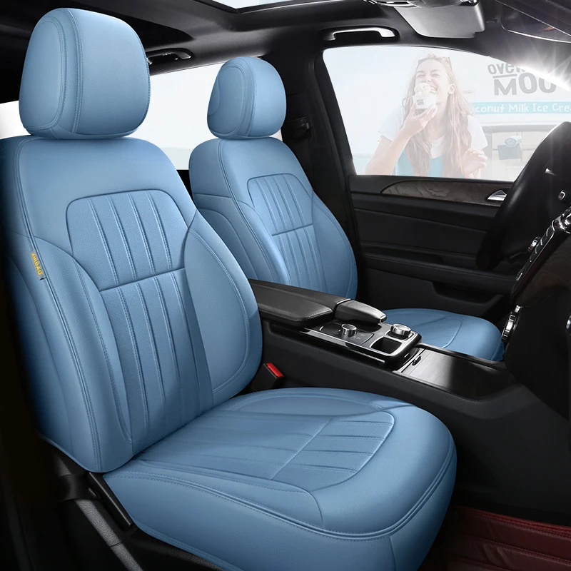 Kryt autosedačky pre Ford Focus 2 Mondeo Mk4 Ranger Edge 2013 Kuga Full Cover Styling Auto pravé kožené interiérové ​​doplnky