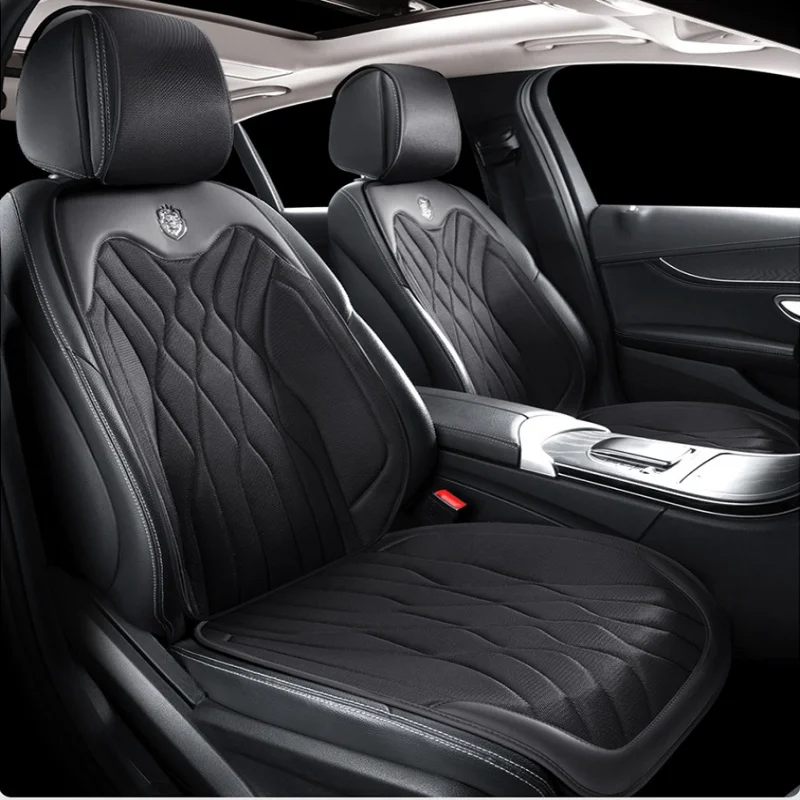 Kryt autosedačky ľadové hodvábne + kožené priedušné nekĺzavé nosné sedadlo vankúš Four Seasons Universal Car Interior sedadlá príslušenstvo