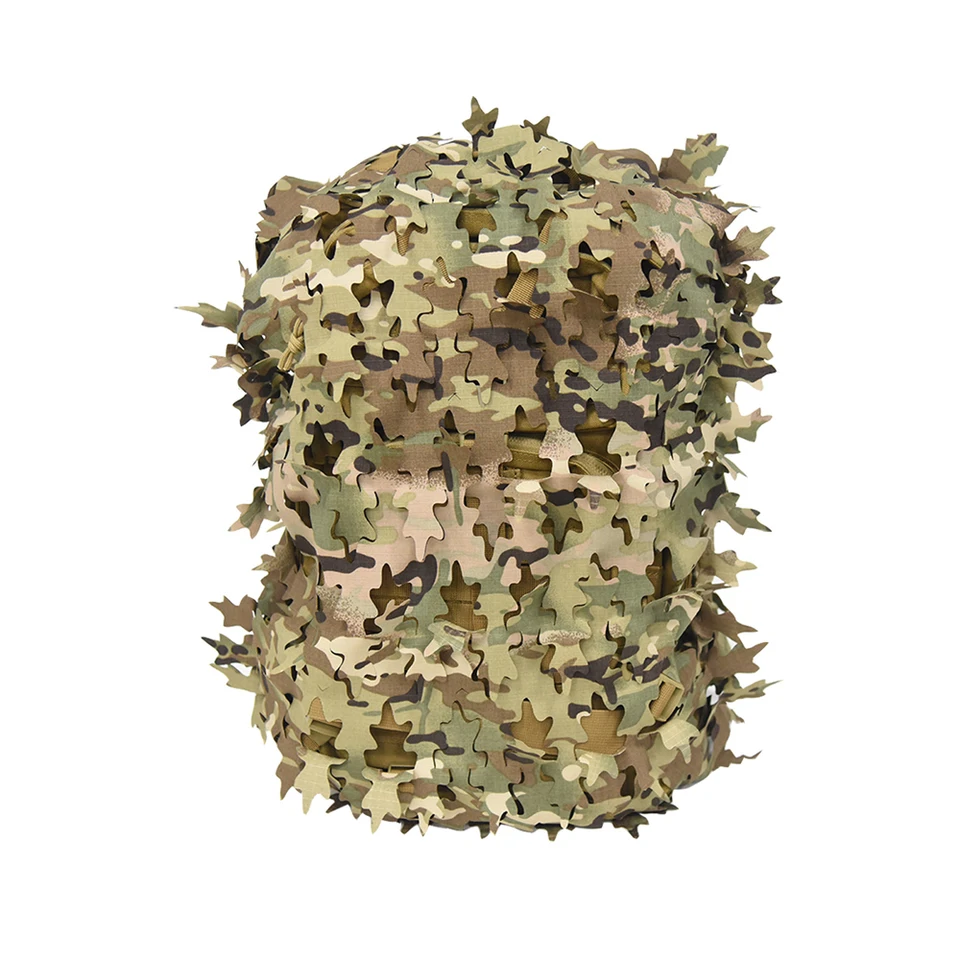 Kryt batohu v tvare listov laserový proces batohu 60L 80L Camouflage Hunting Batoh Cover Paratrooper