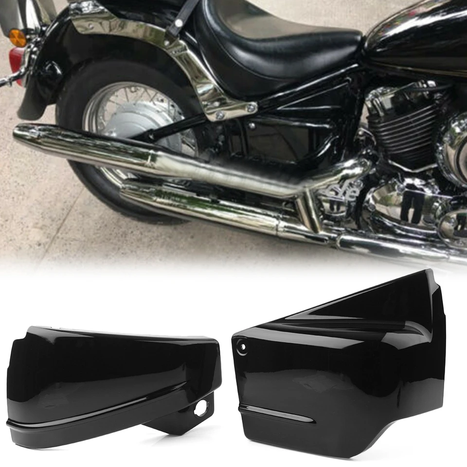 Kryt batérie na bočnom kaplastve na bočné motocykle Vľavo a vpravo pre Yamaha Dragstar 650 XVS650 XVS650A V-Star 650 Custom Classic Black Black