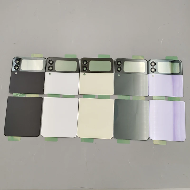 Kryt batérie pre Samsung Z Flip 3 5G Zadný kryt sklenené sklenené puzdro pre zadné dvere pre Galaxy Z Flip3 SM-F711 F711b Výmenné diely