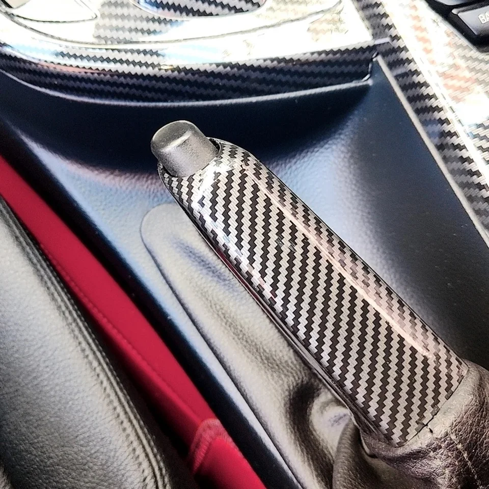 Kryt brzdovej rukoväte automobilovej brzdovej brzdovej rukoväte uhlíkové vlákno pre BMW 1 2 3 4 5 6 7 Séria E90 E92 E60 F30 E31 E35 F34 F10 F20 F80