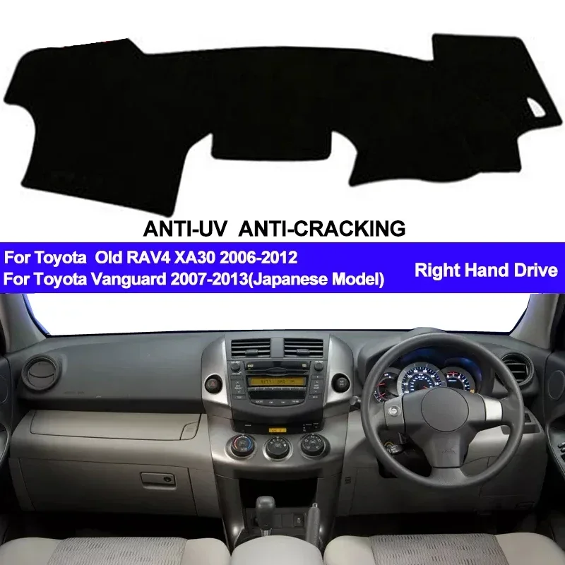 Kryt Dashboard Cover Dash Rat pre Toyota Rav4 Vanguard XA30 2006 2007 2008 2009 2010 - 2012 - 2012 Dashmat Pad Dash Board Cover