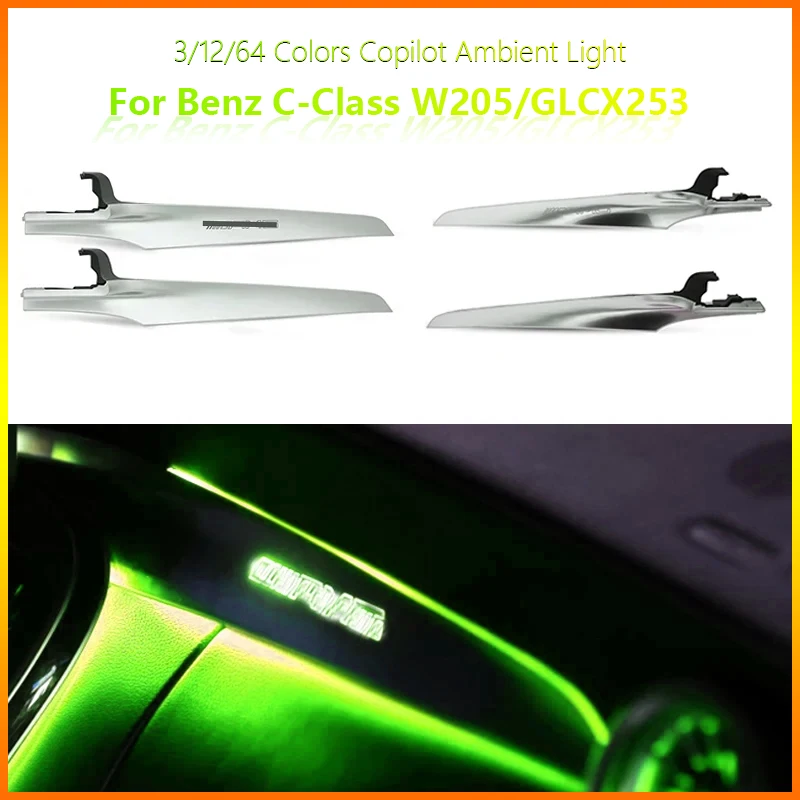 Kryt Dashboard Cover Dashboard Crys s ambientným svetlom RHD Fit for Mercedes Benz C trieda W205 2019 - 2023 príslušenstie