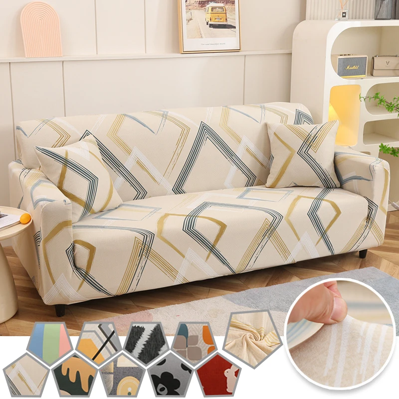 Kryt elastickej pohovky pre rohovú pohovku Section Sofa 1/2/3/4 Pochody s plným zábal