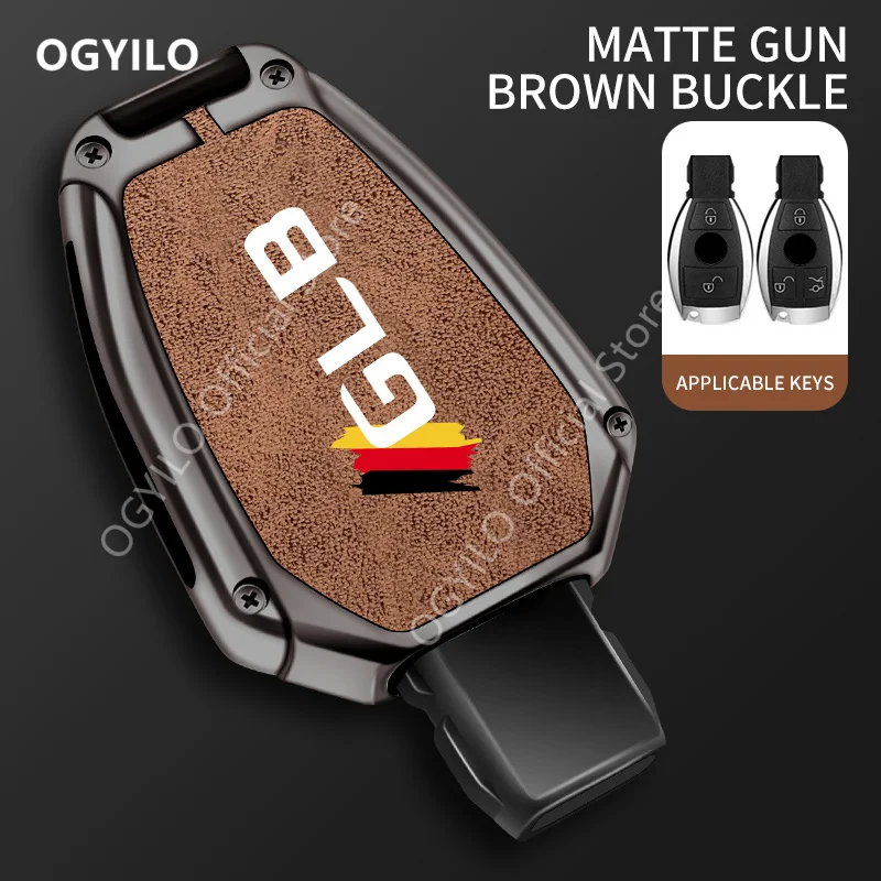 Kryt Key Key Cover z zinočnatého zliatiny pre Mercedes Benz GLB B 2/3 Tlačidlá AMG W177 W212 ABCE CLASS W176 GLC CLA CAP