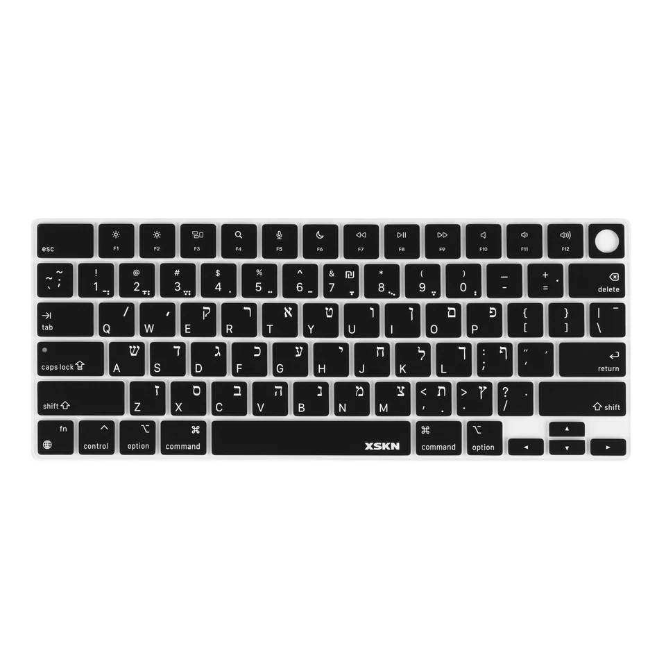 Kryt klávesnice Izraela Hebrew pre 2021-2024 MacBook Pro 14,2 palca 16 palcov s dotykovým ID m1 m2 m4 pro/max