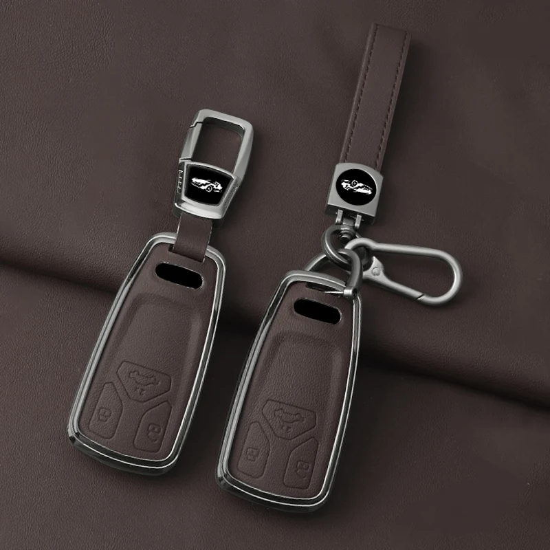 Kryt krytu kovového krytu pre kovové kľúče pre Audi A4 A4L A5 Q5 Q7 TT TTS 8S B9 2016 2017 2018 CAR KEY OBCHOD SHELL ACTIPORY
