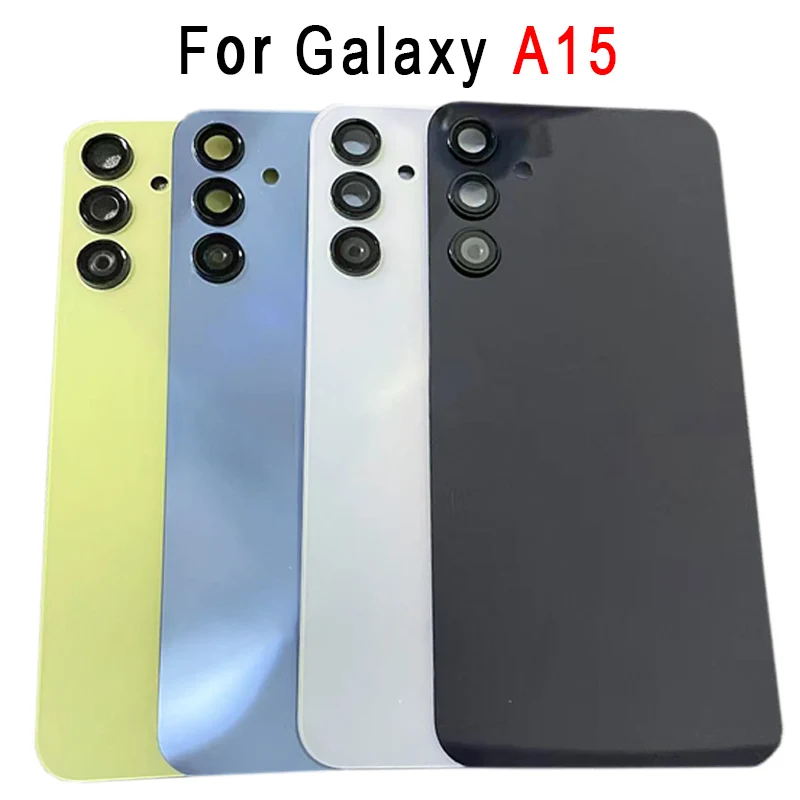 Kryt krytu pre Samsung Galaxy A15 zadná batéria kryt krytu dverí výmeny dielov s plášťom s fotoaparátom