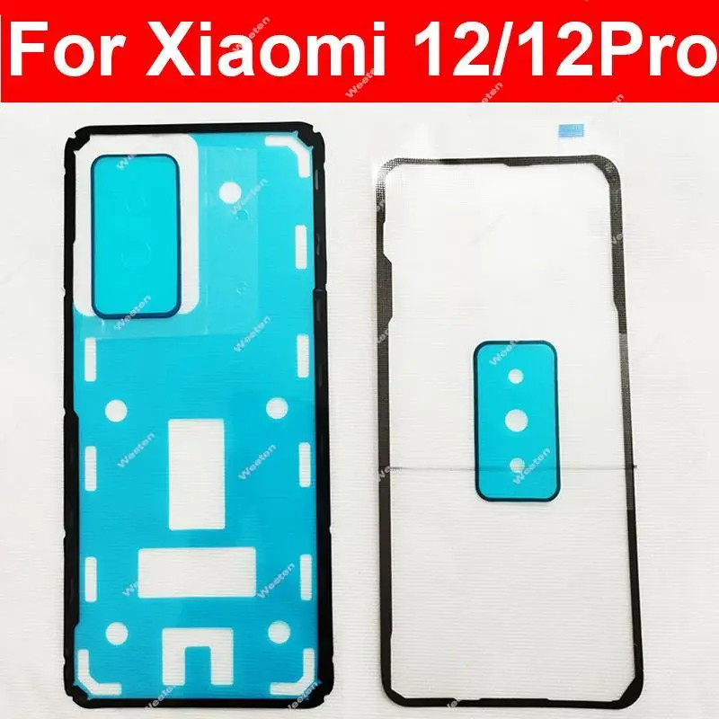 Kryt krytu zadnej batérie Adhesívna páska pre Xiaomi 12 12 Pro 12S Ultra predná LCD obrazovka lepidlo so zadným lepidlom na nálepku fotoaparátu