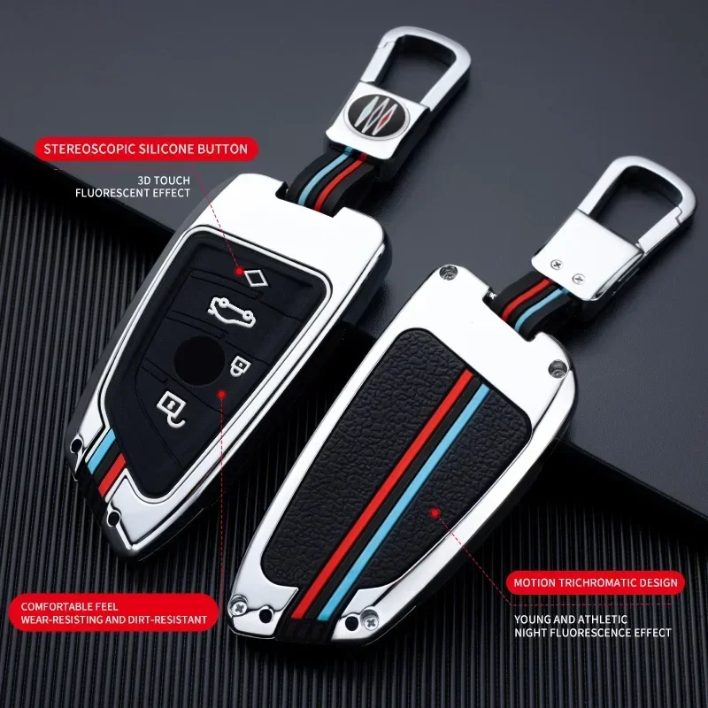 Kryt kľúčového krytu automobilu zink zinok pre BMW X1 X3 X4 X5 F15 X6 F16 G30 7 Séria G11 F48 F39 520 525 F30 118i 218i 320i Príslušenstvo automobilov