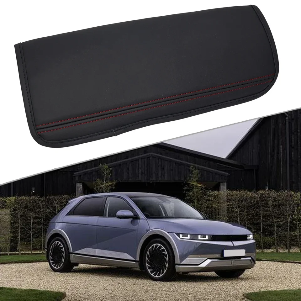 Kryt lakťového lakťového lakťového krabice Pu Leather Central Control Pad Cover Pad pre Hyundai Ioniq 5 krabica krabica kryt automobilov
