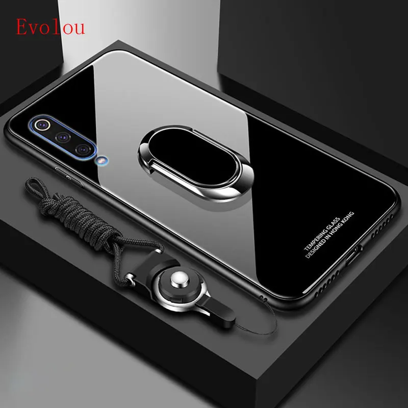 Kryt magnetu stojanu pre Samsung Galaxy A10 A20 A30 A30 A50 A50 A60 A70 A10E puzdro Tvrdo temperované sklo ochranný kryt zadného puzdra