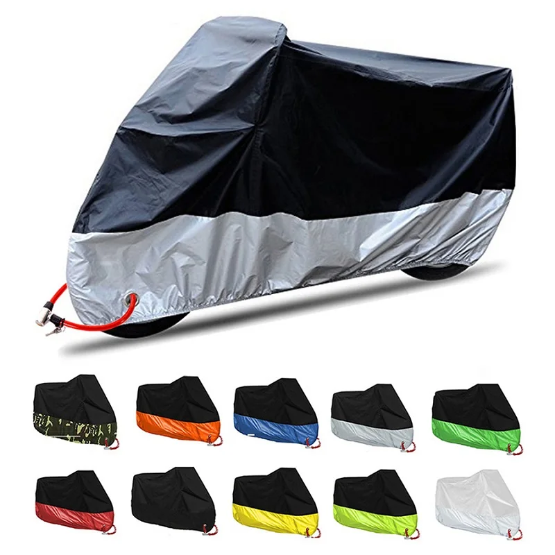 Kryt motocyklového vodotesného vonkajšieho bicykla Funda Moto Cubierta Para Scooter Cover Cover Funda de Motocicleta Lona Cubierta